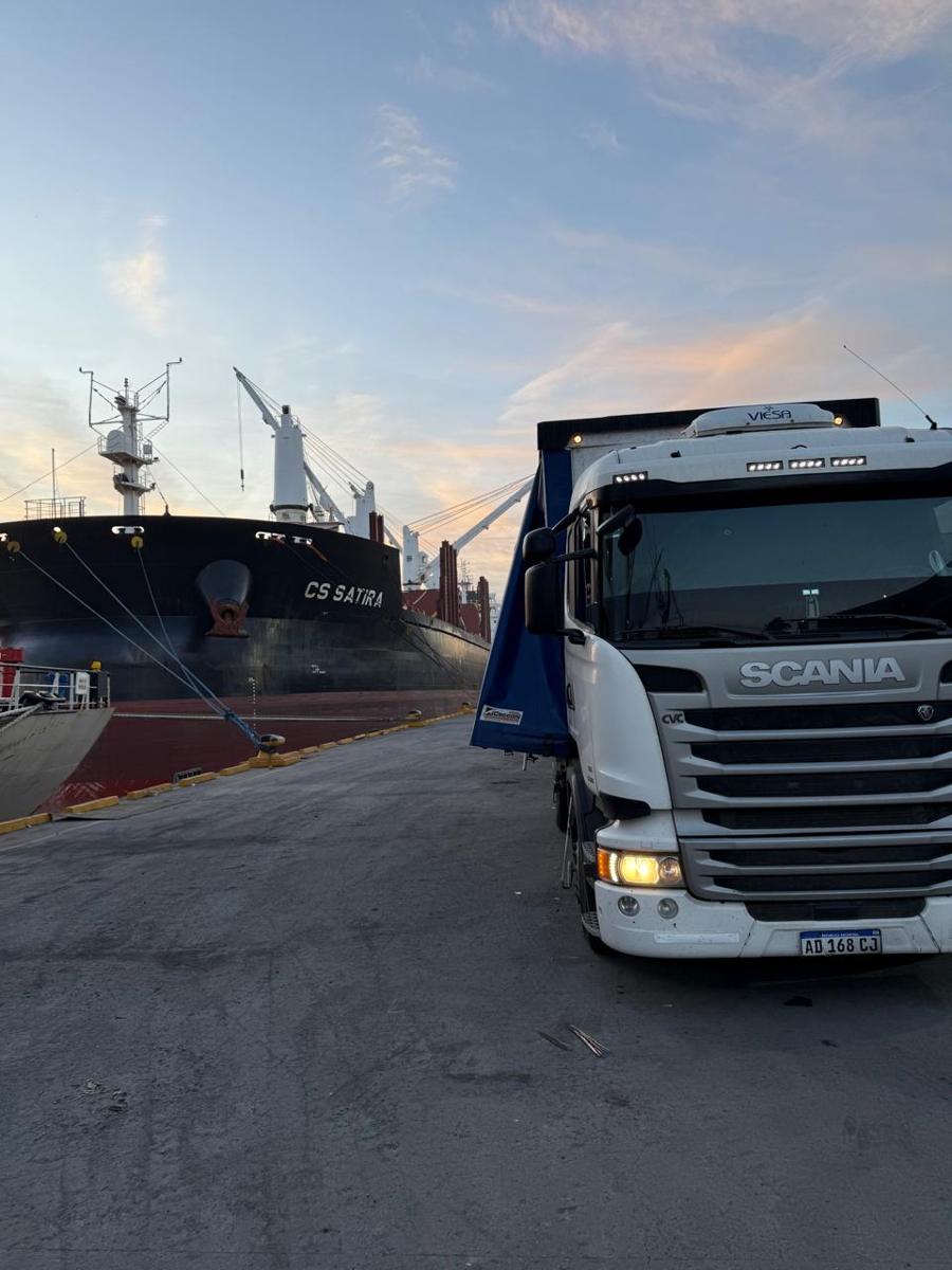 Cargando en puerto
